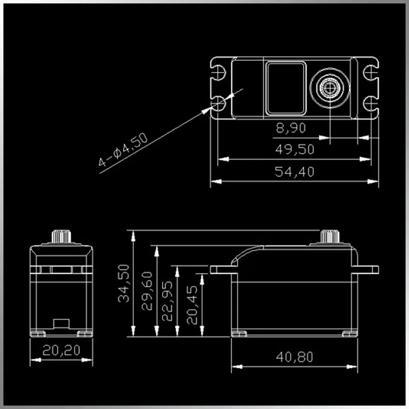 KINGMAX RGD01L 52 г 15кг. См цифровые металлические шестерни Высокого Напряжения Водонепроницаемый низкий профиль для Сервомотора для RC 1/8 1/10 автомобиль