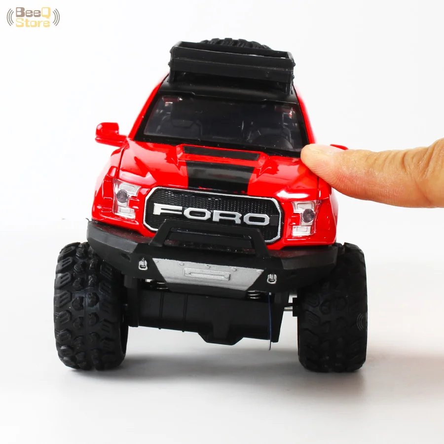 1:32 Сплав автомобиль для Ford F150 Raptor пикап игрушка Diecasts игрушечный Транспорт модель автомобиля звук и светильник и раздвижной автомобиль горячее колесо