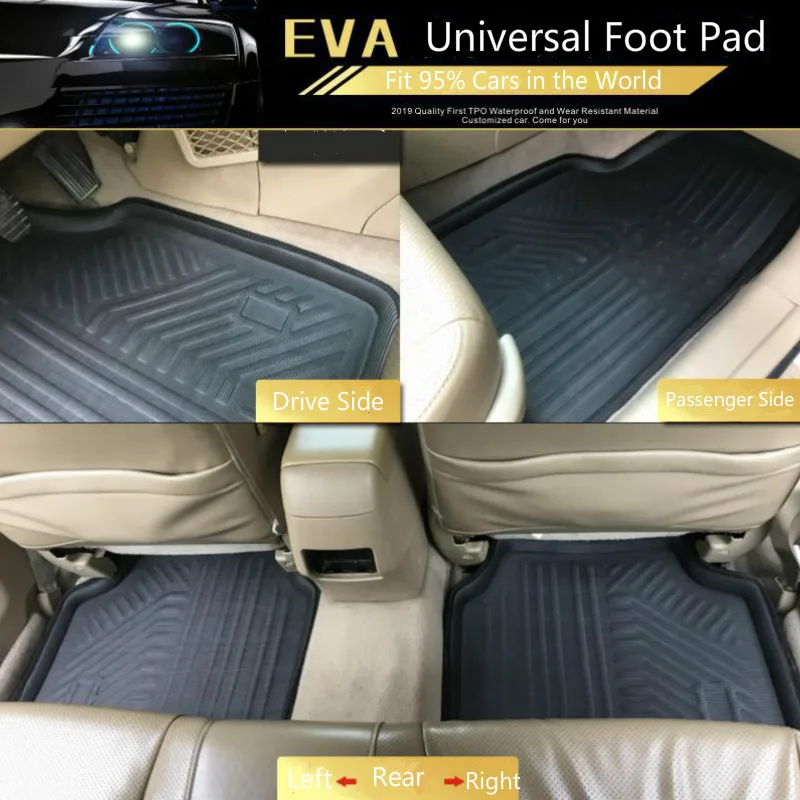 Универсальные автомобильные коврики для Toyota Nissan Honda Hyundai Kia Mazda Subaru Jeep Chevrolet VW Polo