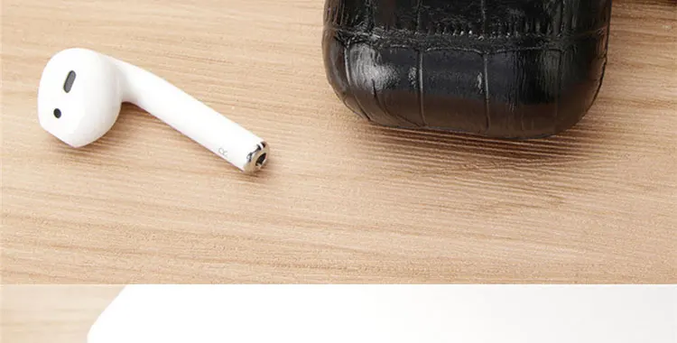 Сумка из натуральной кожи для apple airpod bluetooth беспроводной наушник чехол из крокодиловой кожи чехол для Air pod 1 2 Funda Чехол Коробка