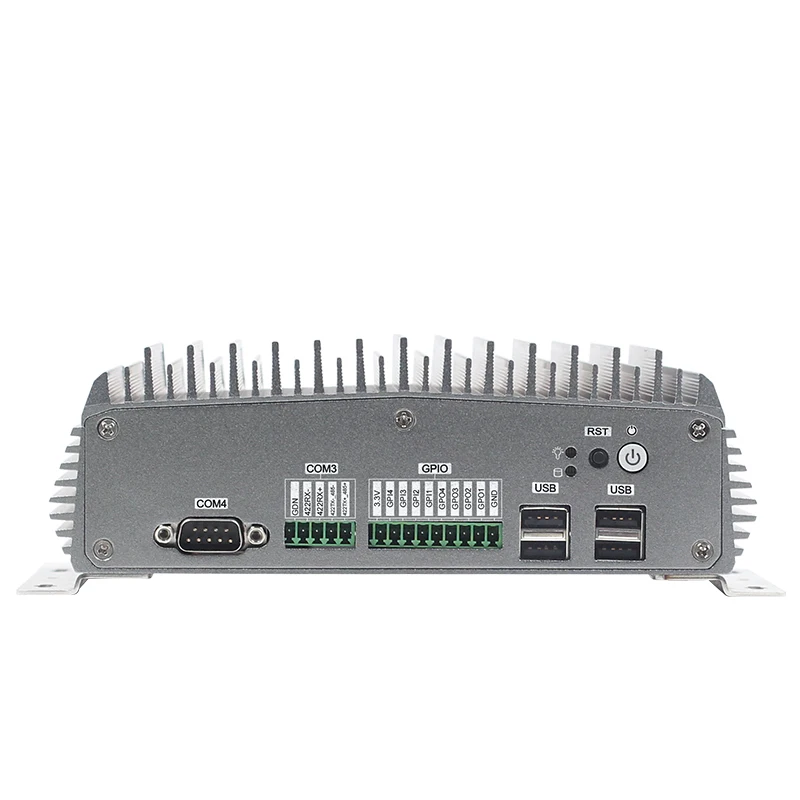 N4200 ЦП безвентиляторный мини ПК на 8 ГБ ОЗУ+ 128 Гб SSD 2 порта ethernet Мини ПК с 6* USB