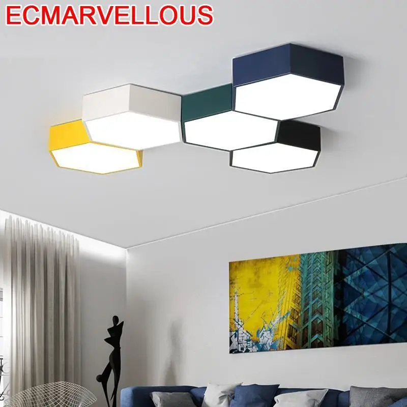 Современная лампа для декора гостиной Sufitowa светильник Plafon винтажный LED Plafonnier