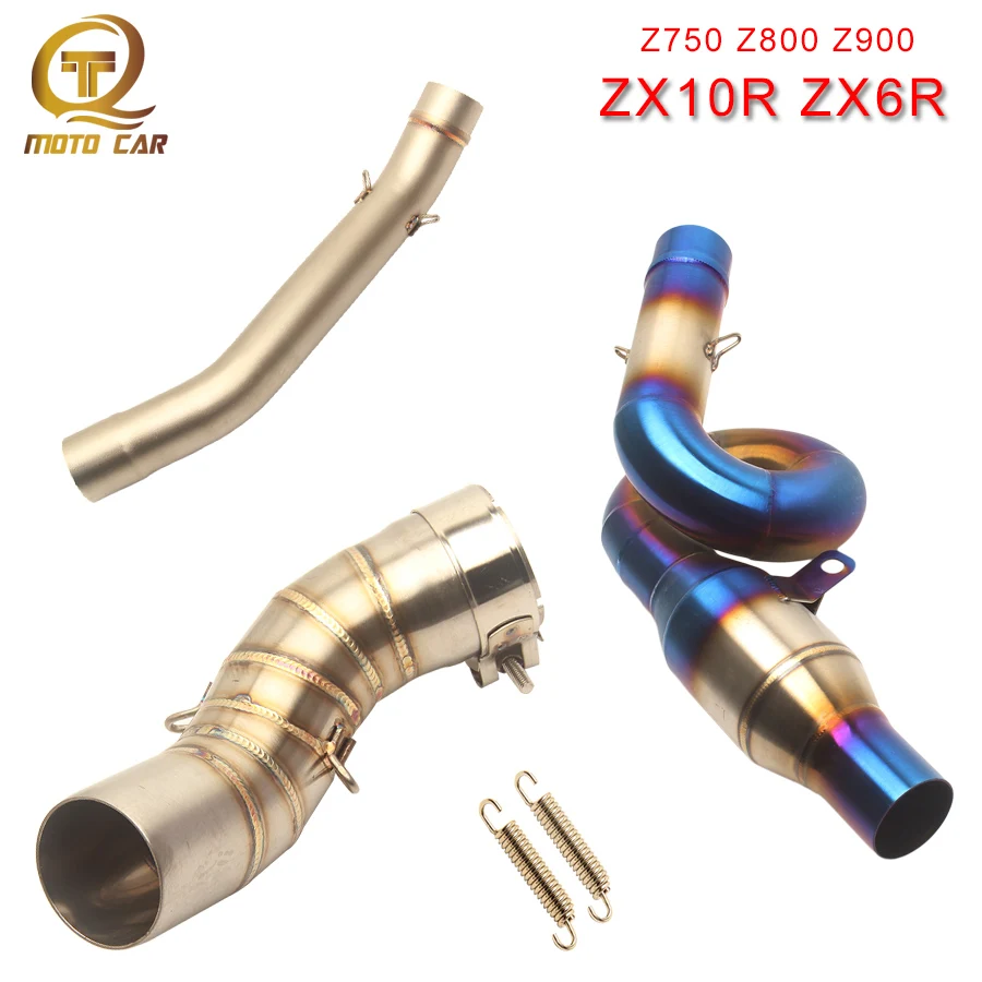 

Motorcycle Exhaust Link Pipe Slip on Escape Connect Pipe Muffler Middle tube for Kawasaki ZX10R ZX6R Z750 Z 750 Z800 Z900 Z 900
