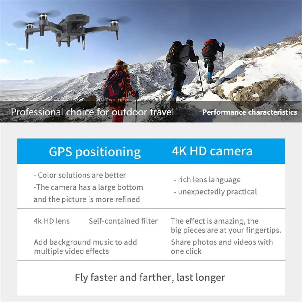 US $104.24 K20 Rc Drone With 4k Camera Esc 5g Gps Wifi Fpv Brushless 1800m Control Distance Foldable Rc Helicopter Airplane Toys