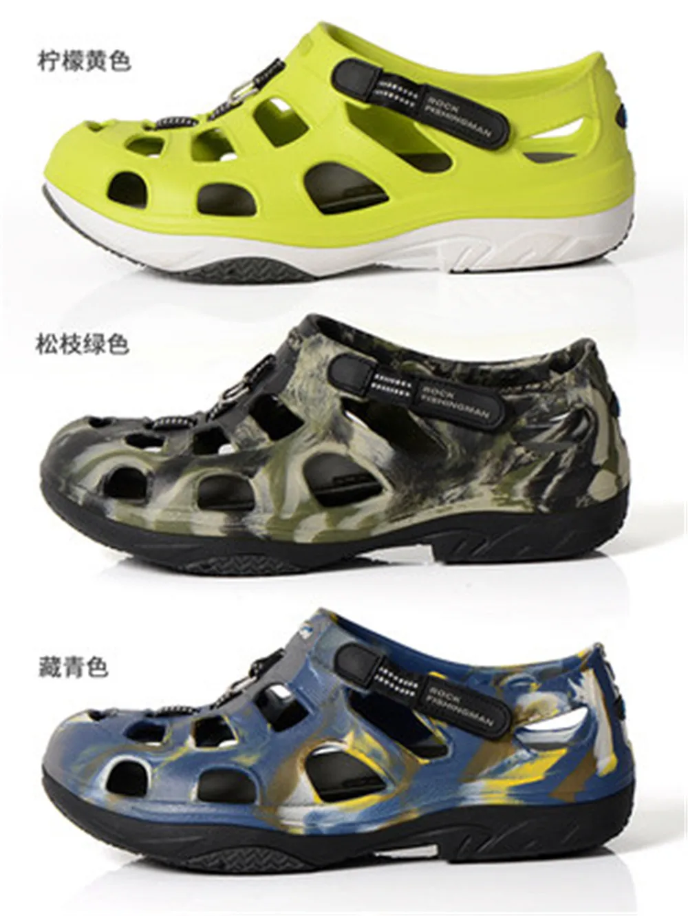 Fly Fishing Wading Shoes Seas Fishing Sandals Upstream Fish Boots Special Outdoor Boat Non-slip Hole Sandals Summer Men Women