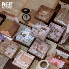 BULA – papier artisanal Vintage décoratif pour Scrapbooking, 100 pièces, matériel de Collage de Pages de livres rétro, planificateur de Journal intime