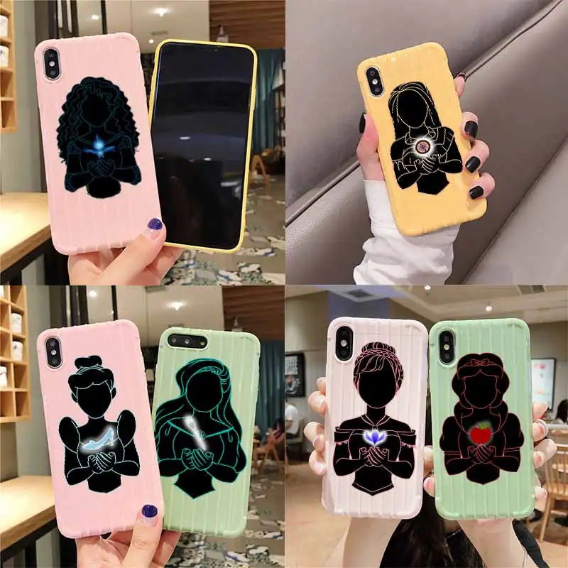 Чехол для IPhone 11 Pro Max X XS MAX 8 7 6S Plus чемодан на колесиках с изображением Белоснежки