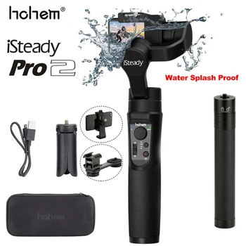 

Hohem iSteady Pro 2 Water Splashproof Three-Axis Handheld Gimbal Stabilizer for GoproOsmo Action SJCAM Sport Action Camera
