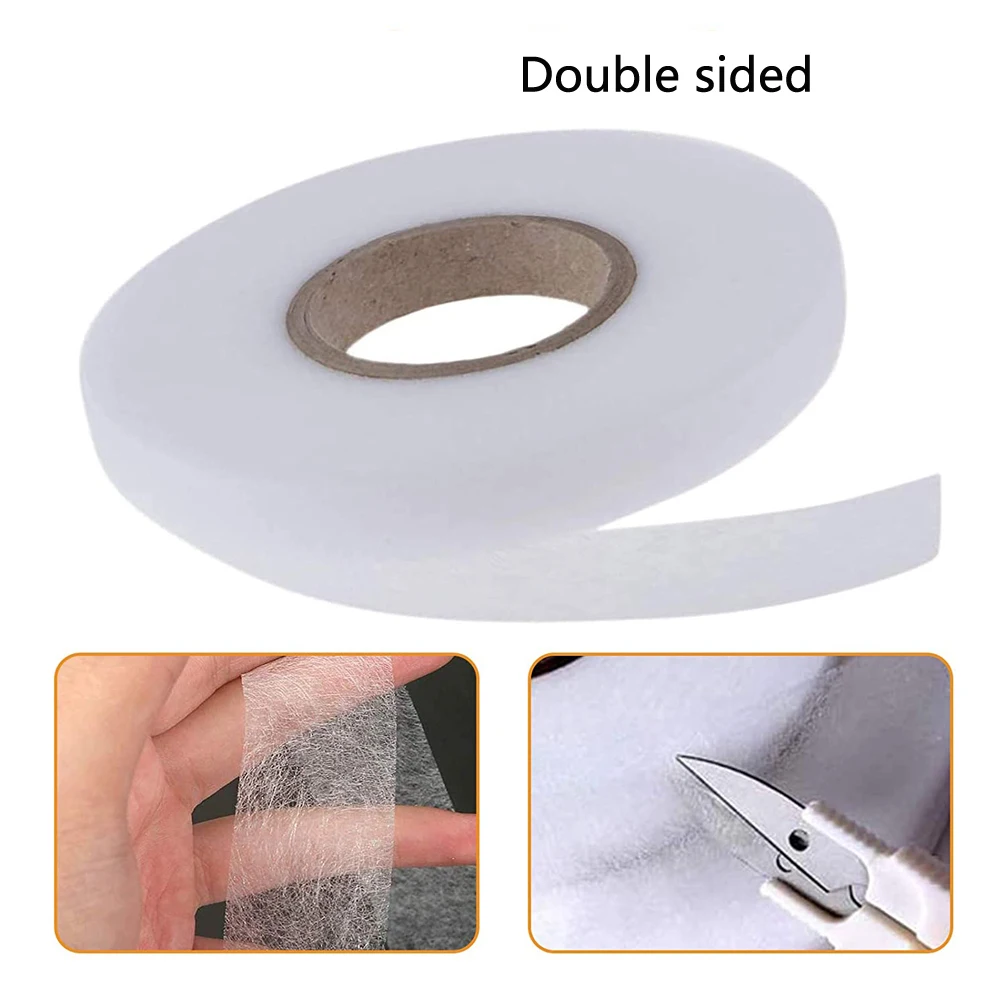 100m/Rolls Iron On Hemming Tapes Interlinings Linings Double Side Fabric  Fusing Tape Bonding Lace Sewing Garment Accessories - AliExpress