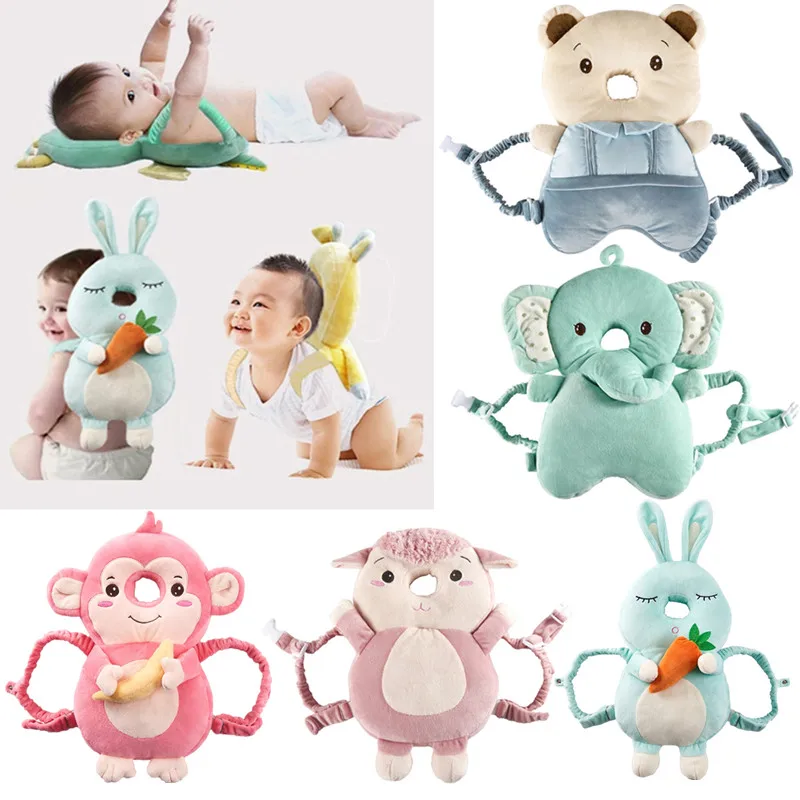 아기 머리 보호 베개, 목 안전 쿠션 패드, 통기성 낙하 방지 머리 받침 머리 보호 베개, 유아 산책 크롤링 