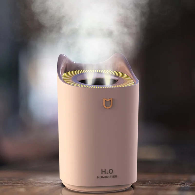 Large Capacity Humidifier 3L Aroma Diffuser Double Mist Aromatherapy Air Humidifier USB Mist Maker