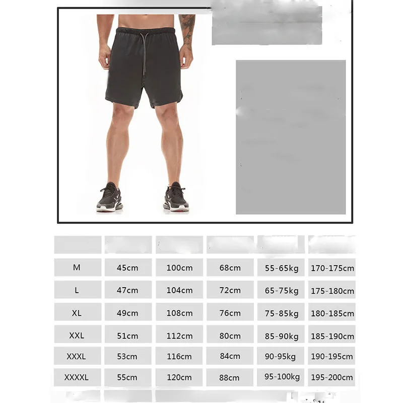 Men 2 in 1 Running Shorts Jogging Gym Fitness Training Quick Dry Beach Short Pants Male Summer Sports Workout Bottoms Clothing 6