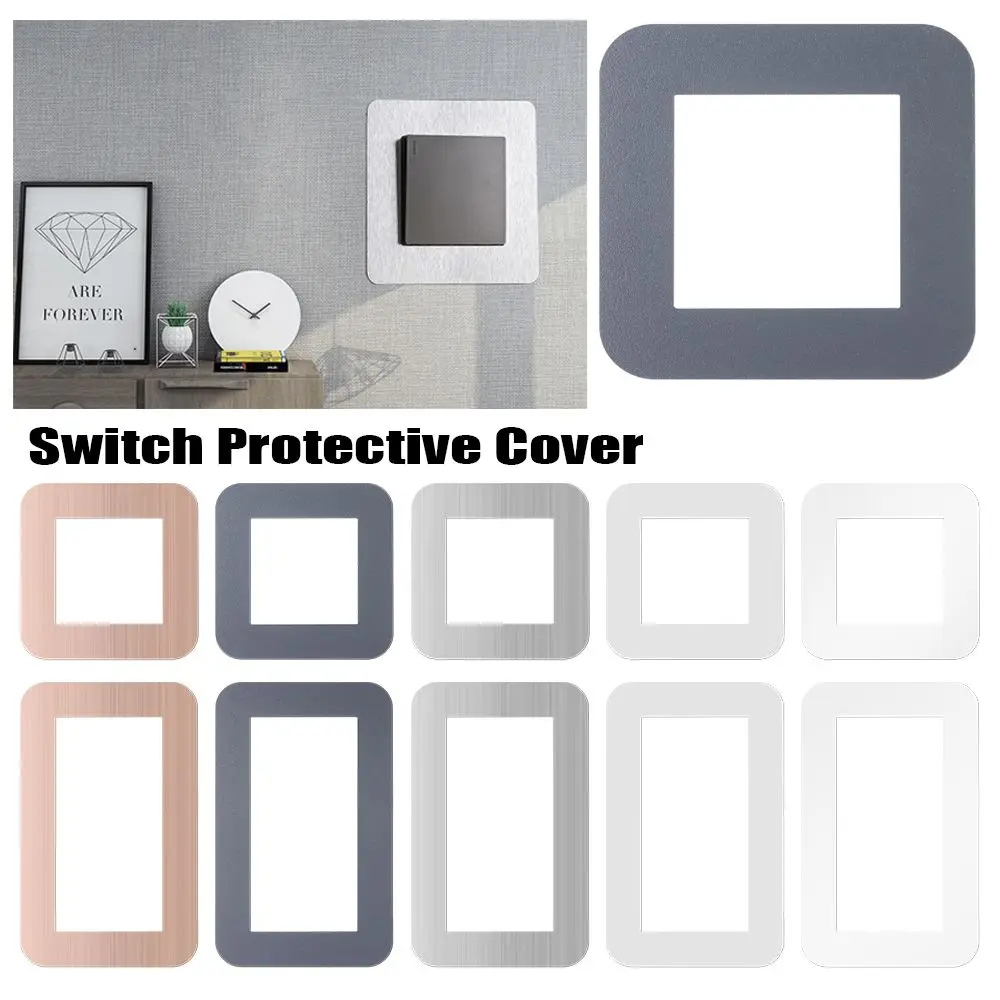 

1Pcs Simple Switch Protective Cover Anti-Dirty Buckle Type Non-Adhesive Dustproof Outlet Wall Sticker for Home Decoration