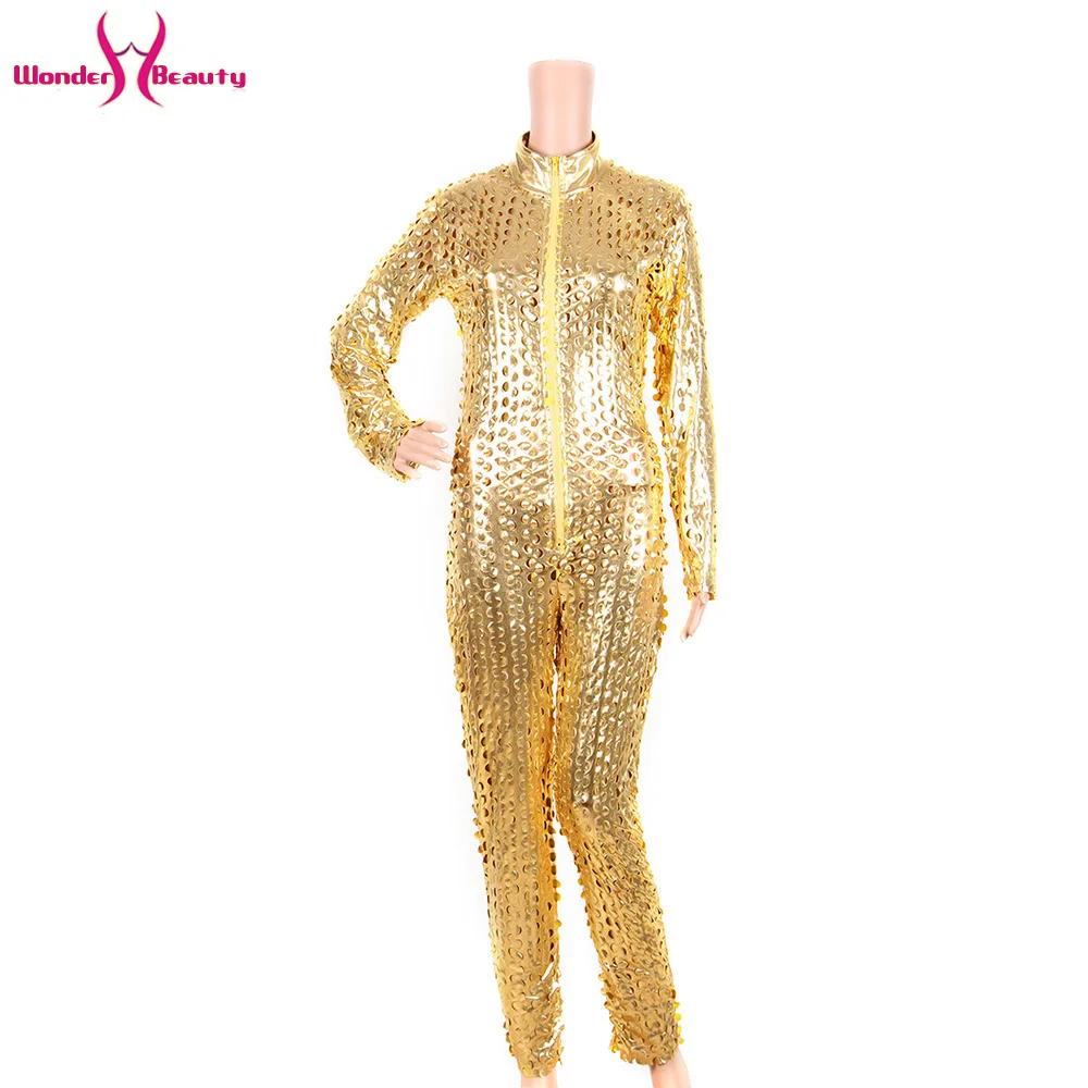 shiny metallic catsuit latex faux leather jumpsuit body suit leotard bodycon clubwear bar pole dance costume wet look bodysuit (13)