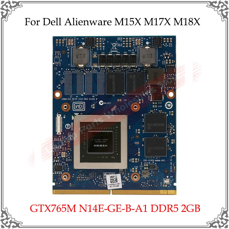 GTX765M GTX 765M N14E GE B A1 DDR5 2 Гб MXM видеокарта для Dell Alienware M15X M17X M18X ноутбук Vga