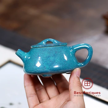

Yixing Zisha Teapot Purple Clay Teapots Handmade Jingzhou Shipiao 120cc