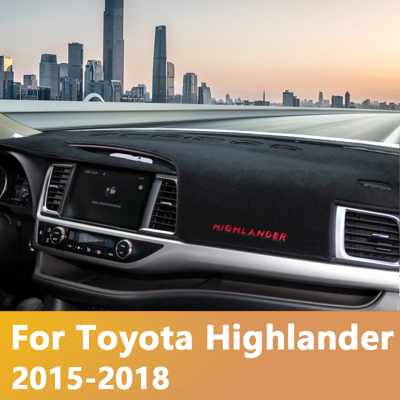 Коврик для защиты приборной панели от светильник Накладка коврики Toyota Highlander 2011