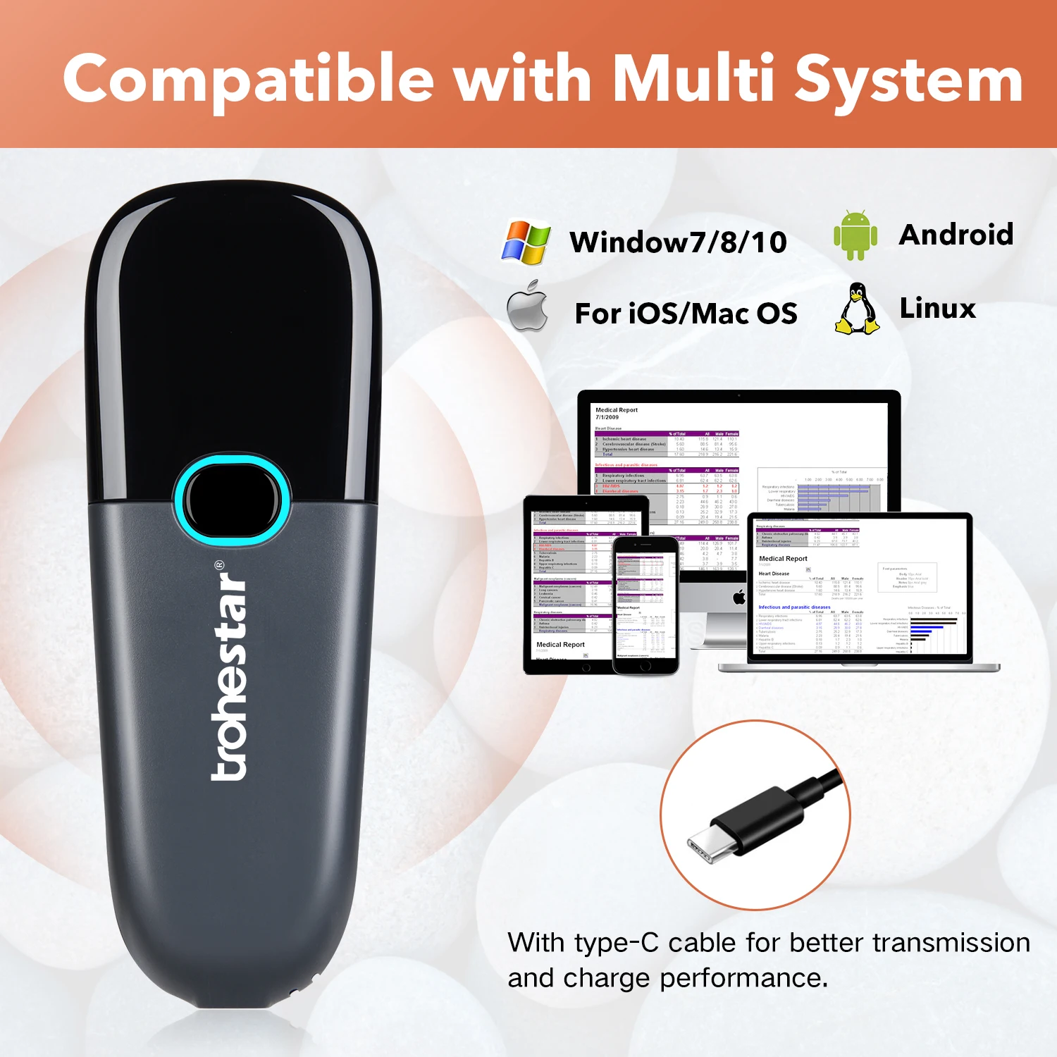 2d, 2.4ghz, código de barras, scanner para ios, android 2d 24ghz codigo de barras scanner para ios android 02