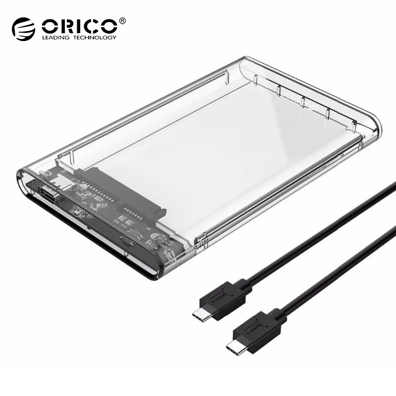 Цена ORICO 2139C3 G2 CR HDD чехол SATA для USB3.1 Gen2 type C внешний корпус для 2,5 дюймов 7 мм 9,5 мм HDD жесткий диск