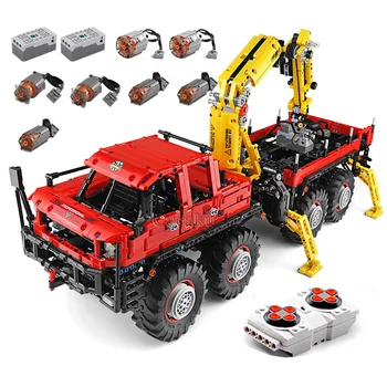 

RC Motorized Logging Truck Car Technic Model Building Blocks Boys Birthday Gifts Kids Remote Control Toys For Children
