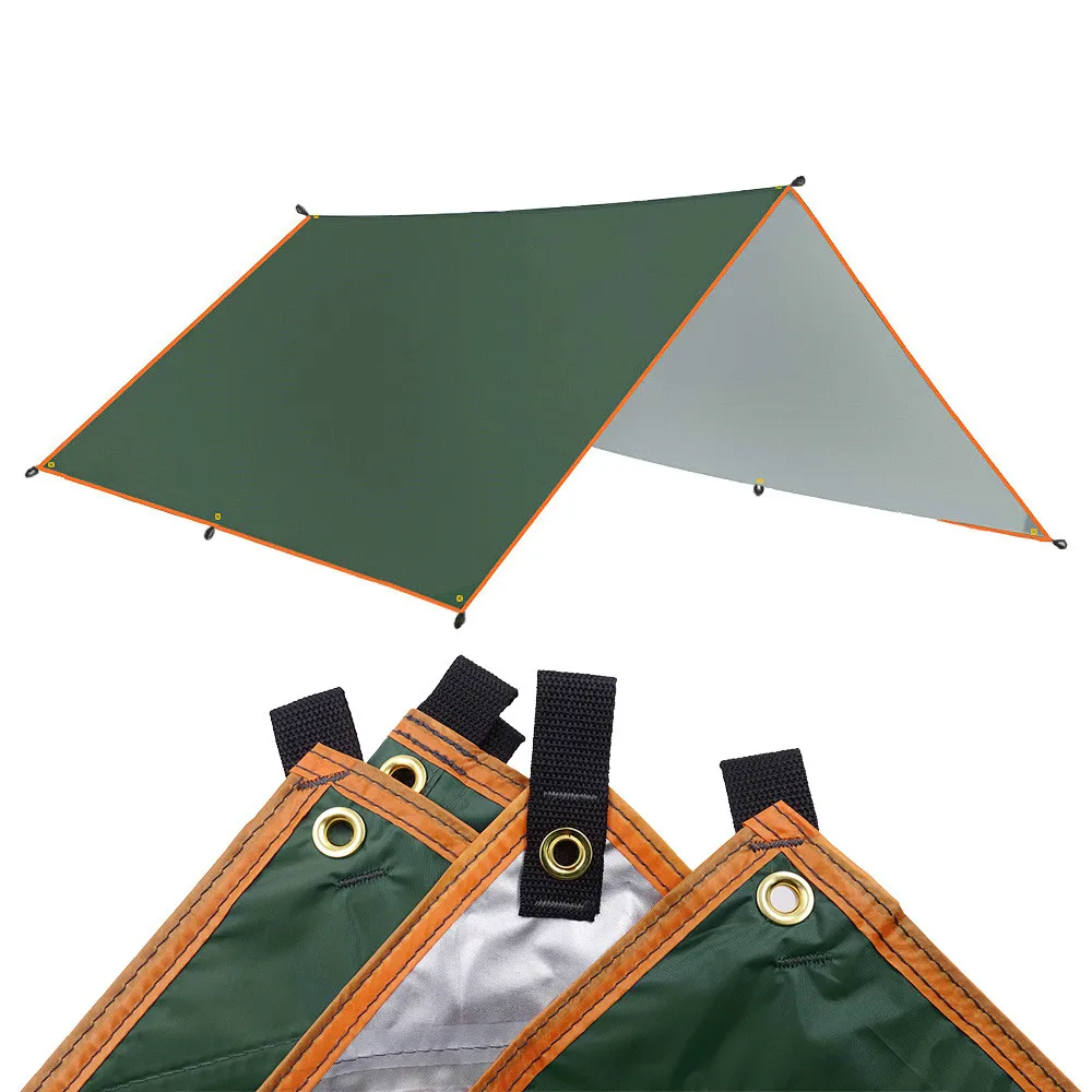 5x3m 4x3m Tarp Tent Awning Waterproof Shade Ultralight Garden Canopy Sunshade Outdoor Camping Beach Sun Shelter Hammock Rain Fly 1