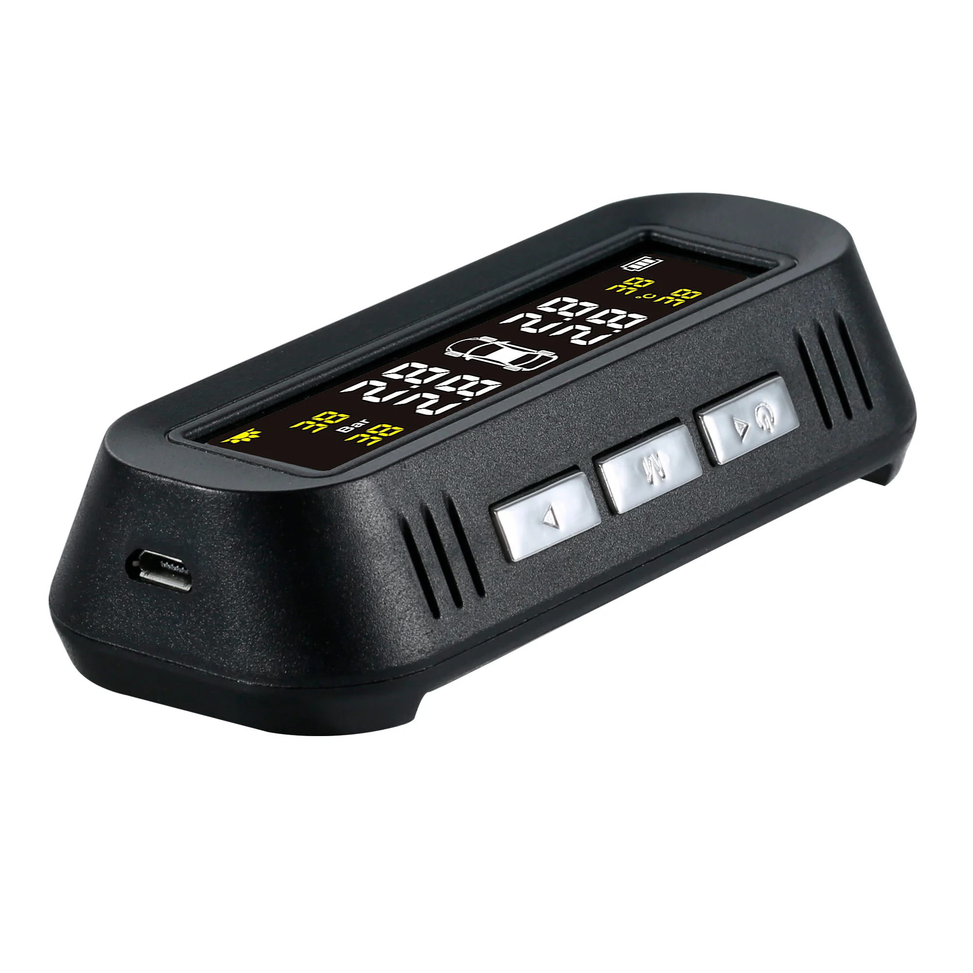 Система мониторинга давления в шинах TPMS на солнечной энергии с цифровым ЖК