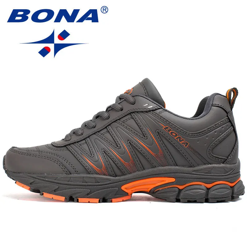 BONA/Новинка; популярный стиль; Zapatos de mujer; женская прогулочная обувь; спортивная обувь; Уличная обувь для бега; спортивная обувь; удобные кроссовки для женщин - Цвет: OrangeDaryGrey