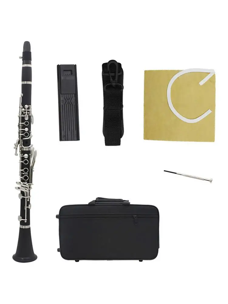 Musical Clarinet Instrument Bakelite Professional Playing Tool Oxford Cloth Clip For Beginners High Quality Fast Delivery
