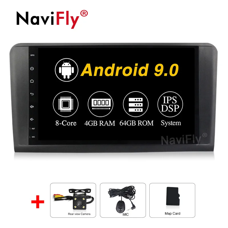 " 8 ядерный Android 9,0 автомобиль радио gps навигации для Mercedes Benz ML W164 W300 ML350 ML450 ML500 GL X164 G320 GL350 GL450 GL500 - Цвет: 8Core Camera