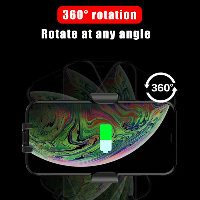 Car Mobile Phone Wireless Charger Holder Bracket 360 Degree Rotating Portable for Driving GDeals