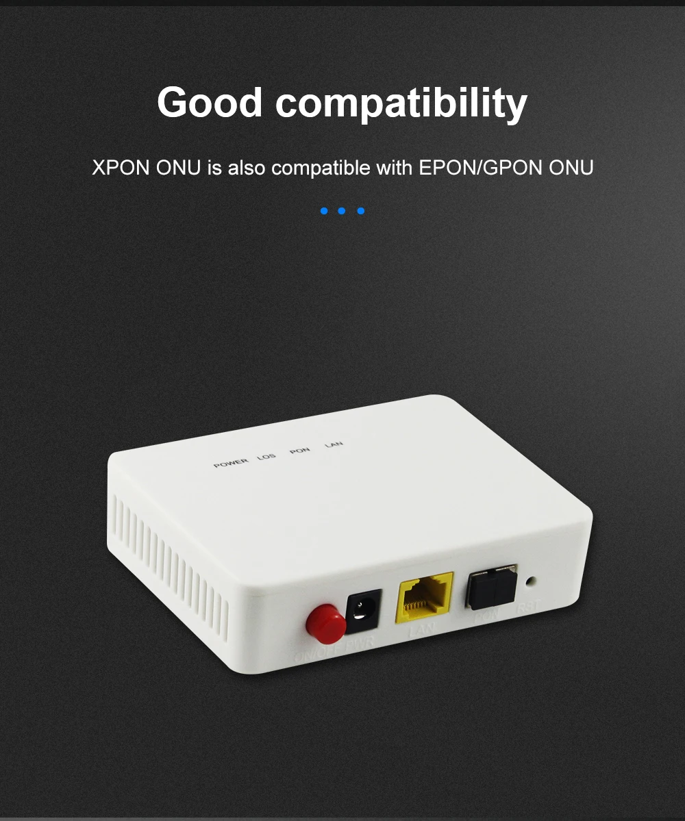 FTTH 1 порт ONU EPON GPON XPON FTTO FTTB GEPON ONT волоконный Терминал EPON SFF модуль 1RJ45 1 волоконный совместимый zte чип Fiberhome