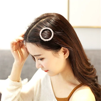 

Hair Accessories Women Vintage Star Geometric Alloy Hairpins Sweet Headband Hair Clips Rhinestone Simple Windy Hair Clips