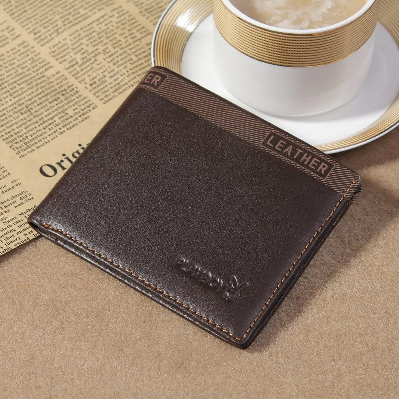 

Shoppe Genuine Product PLAYBOY MEN'S Wallet Top Grade Soft Surface Cowhide Two Fold Wallet Genuine Leather Wallet