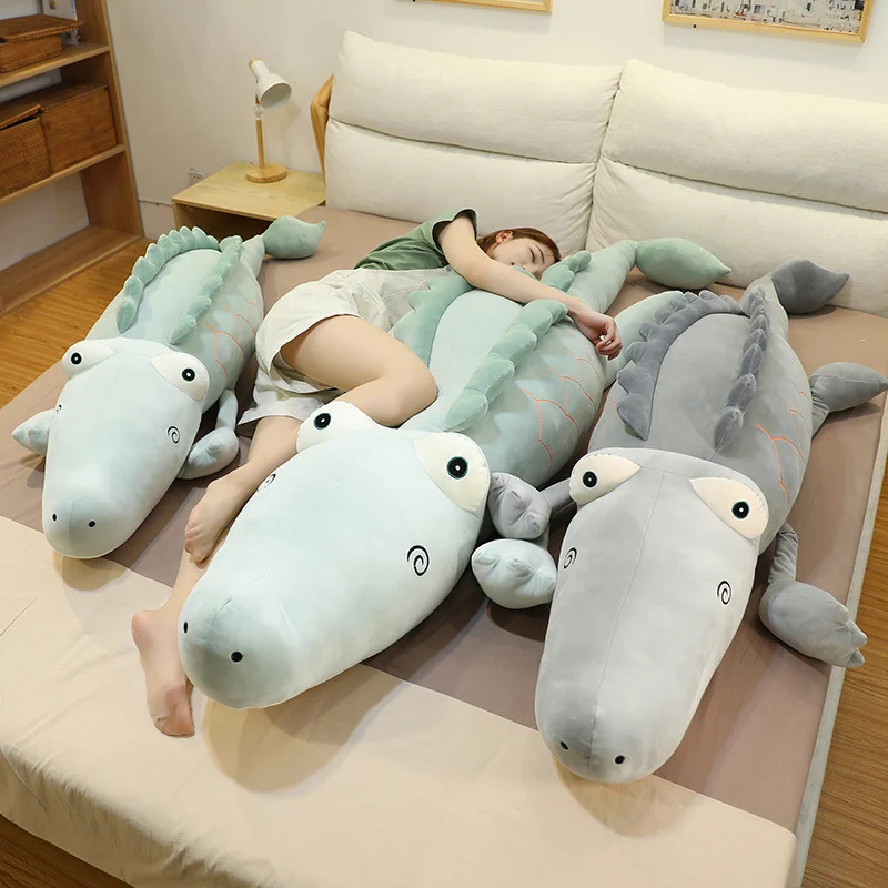 

2020 New 70cm Soft Crocodile Plush Toy Stuffed Animal Sleeping Pillow Dinosaur Doll Birthday Gift For Children
