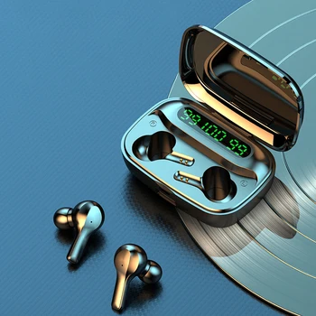 

2020 New Bluetooth Earphones Wireless Headphones LED TWS with Microphone Waterproof Noise Cancelling Headset Earbuds for phone