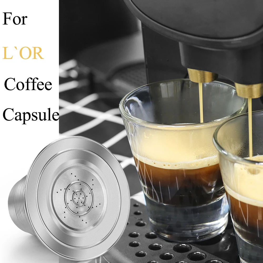 New Big Double Cup Reusable Coffee Capsule for LOR Coffee machine