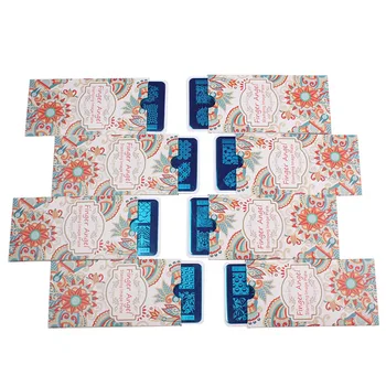 

Stamp Manicure New Design 6X12CM Size Polish DIY Nail Art Template With White Backing Paper Card