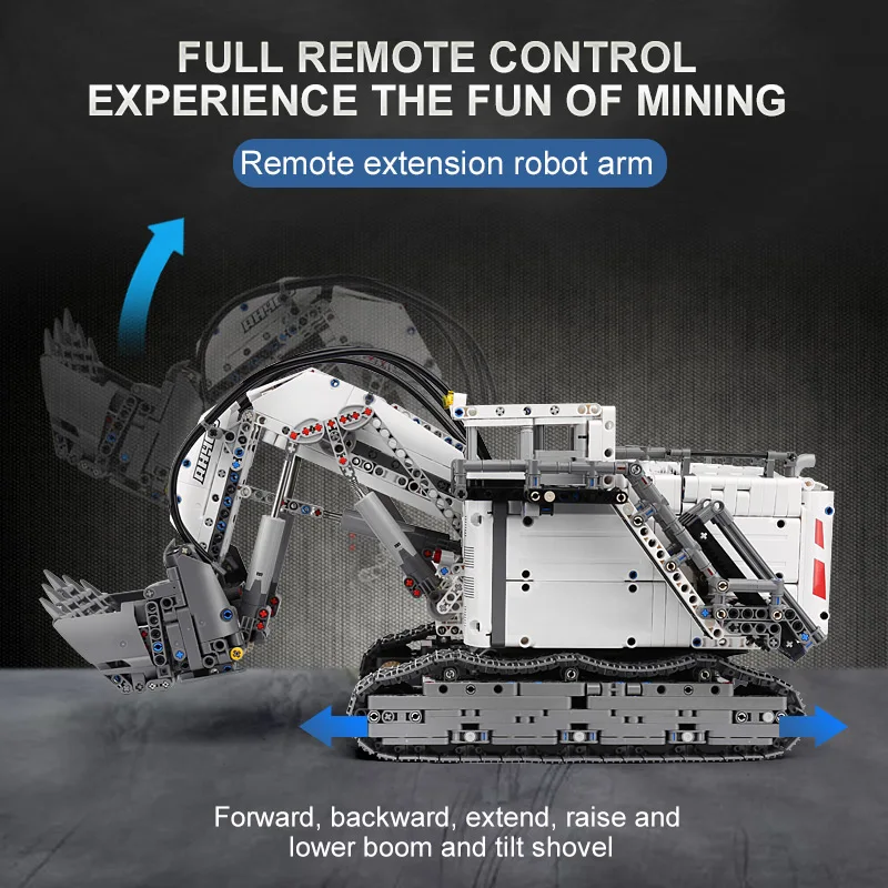 Совместим с ed Technic серии 42100 кирпичи Liebherrs экскаватор R9800 Мотор мощность модель