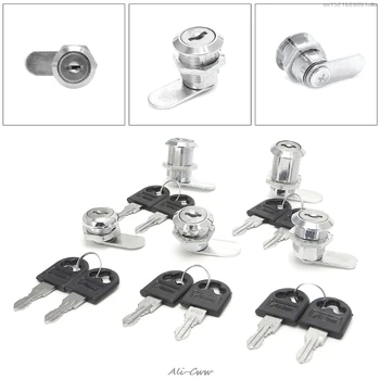 

2018 10-30mm Cam Lock Filing Cabinet Post Mailbox Drawer Cupboard Locker 2 Key
