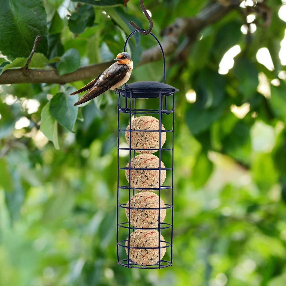 Bird Feeder Dumpling Grease Ball Outdoor Tree Hanging Bird Feeder Food Dispenser Year-round Feeding Small Wild Birds bird feeder bird supplies