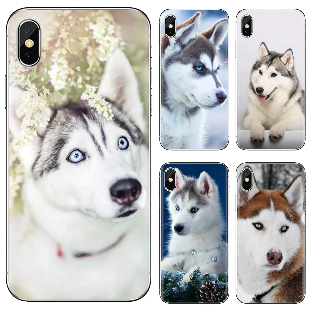 Силиконовый чехол для телефона Samsung Galaxy J1 J2 J3 J4 J5 J6 J7 J8 Plus 2018 Prime 2015 2016 2017 EU Animal Dog Husky