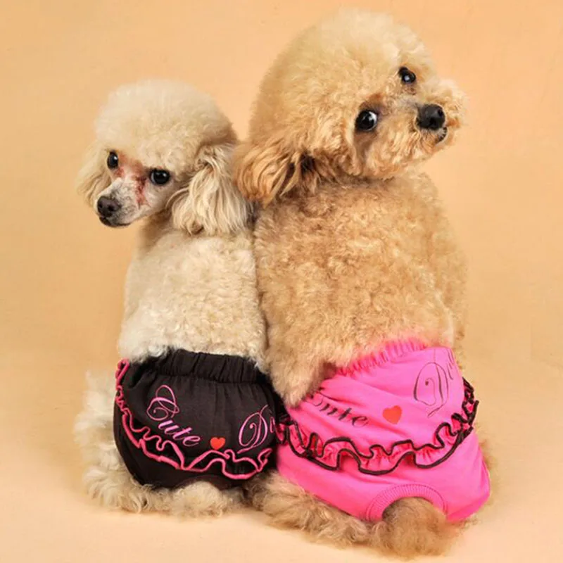Dots Pet Dog Shorts Diaper Sanitary Physiological Pants Washable Female Short Panties Menstruation Underwear Briefs | Дом и сад