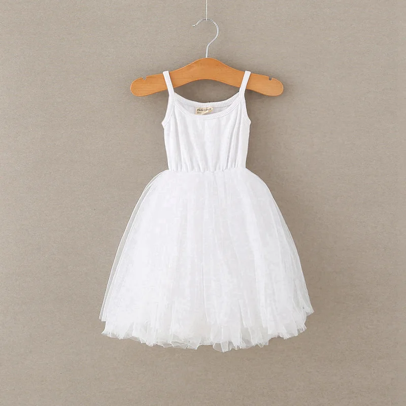 A-line Kids Dresses For Girls Clothing Solid Sling Teenager Casual Children Girl Dress Holiday Vestido Infantil 6 7 8 Years