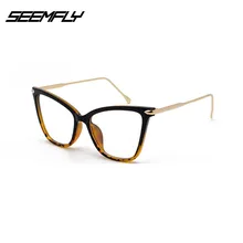 SEEMFLY Модные женские сексуальные большие оправы для очков кошачий глаз женские трендовые стили брендовые дизайнерские оптические очки компьютерные очки
