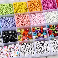 Perles en verre de riz pour filles, jouets faits à la main, combinaison de bijoux, Bracelet, collier, matériel perlé, cadeaux pour filles, nouvelle collection