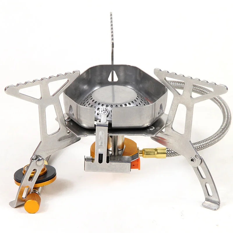 

Outdoor Windproof Furnace End Camping Alpine Split Electric Ignition Mountain Climbing Gas Stove Barbecue Stove Cooking Range Ma