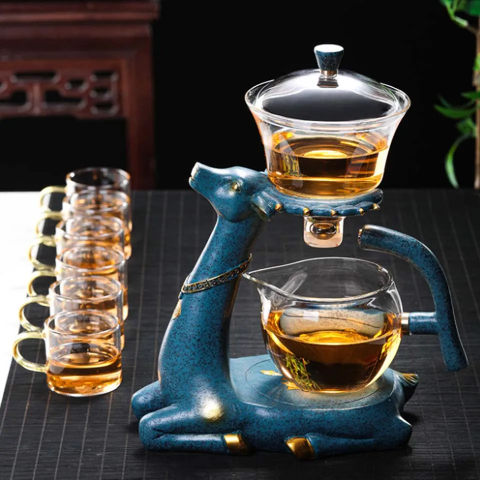 Glass Teapot High Borosilicate Turkish Drip Pot Infuser For Tea & Coffee Sadoun.com