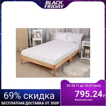 

Waterproof mattress cover Berezhny with elastic at the corners 90x200 cm, chl 80%, polyethylene 20% 4049328