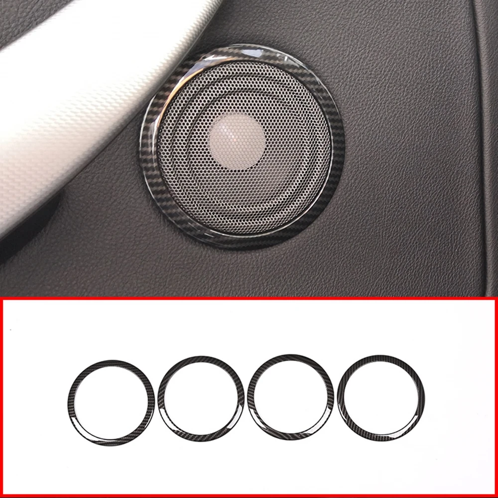 

Car door speaker frame trim For BMW F30 F34 3GT 3 series carbon fiber color midrange tweeter horn lid loudspeaker decoration