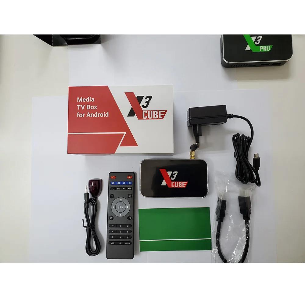 ТВ приставка Ugoos X3 CUBE Android 9 0 Amlogic S905X3 2 Гб DDR4 16 ROM телеприставка 4G/5G WiFi LAN 1000M Bluetooth 4K Tv